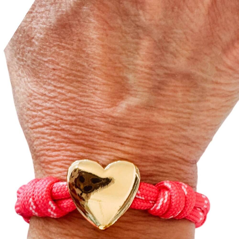 NEW SPARKLE FOR THE SOUL women's sierra heart cord bracelet in red